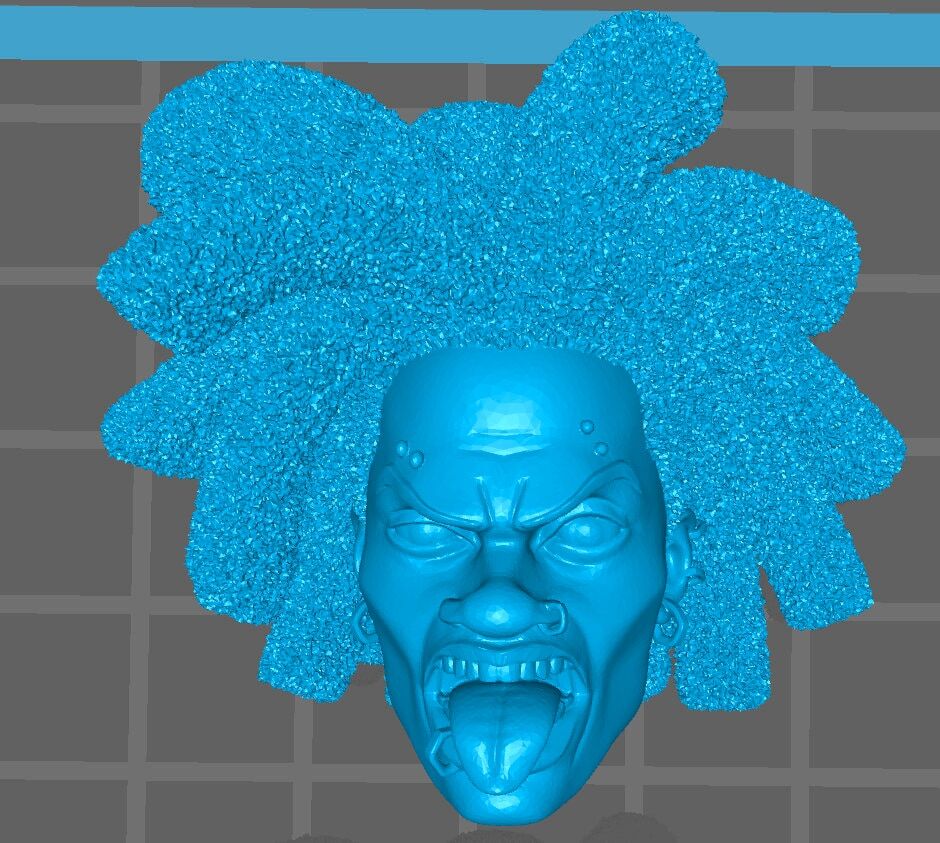 Hobart Brown Spider-Punk head sculpt GI Joe Classified 1/12 scale head unpainte