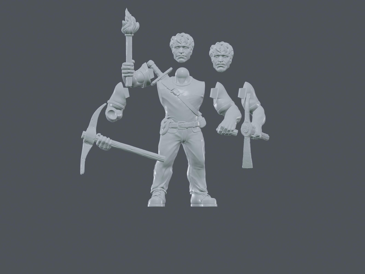 Steve the Miner : 32mm table top mini army builder DND