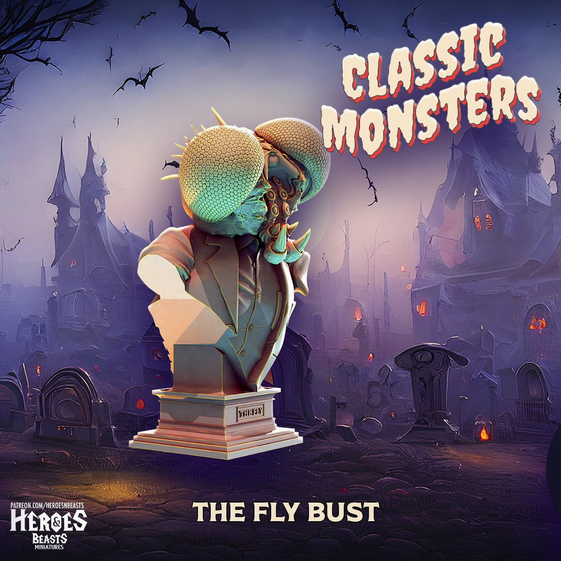 The Fly | Monster Miniature | Heroes & Beasts | Classic Movie Monsters | DnD |