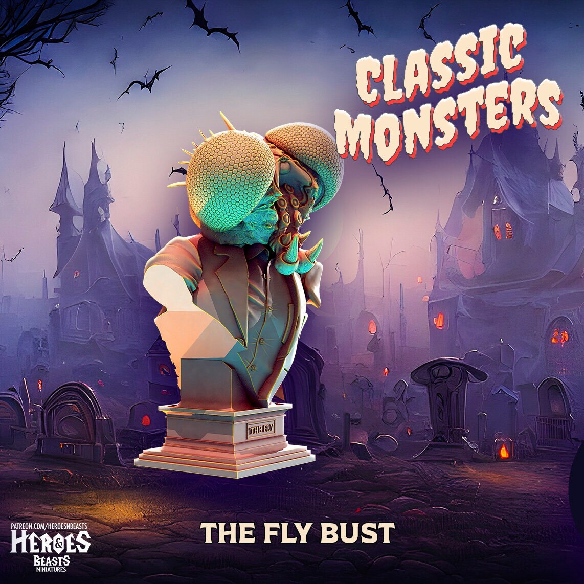 The Fly | Monster Miniature | Heroes & Beasts | Classic Movie Monsters | DnD |