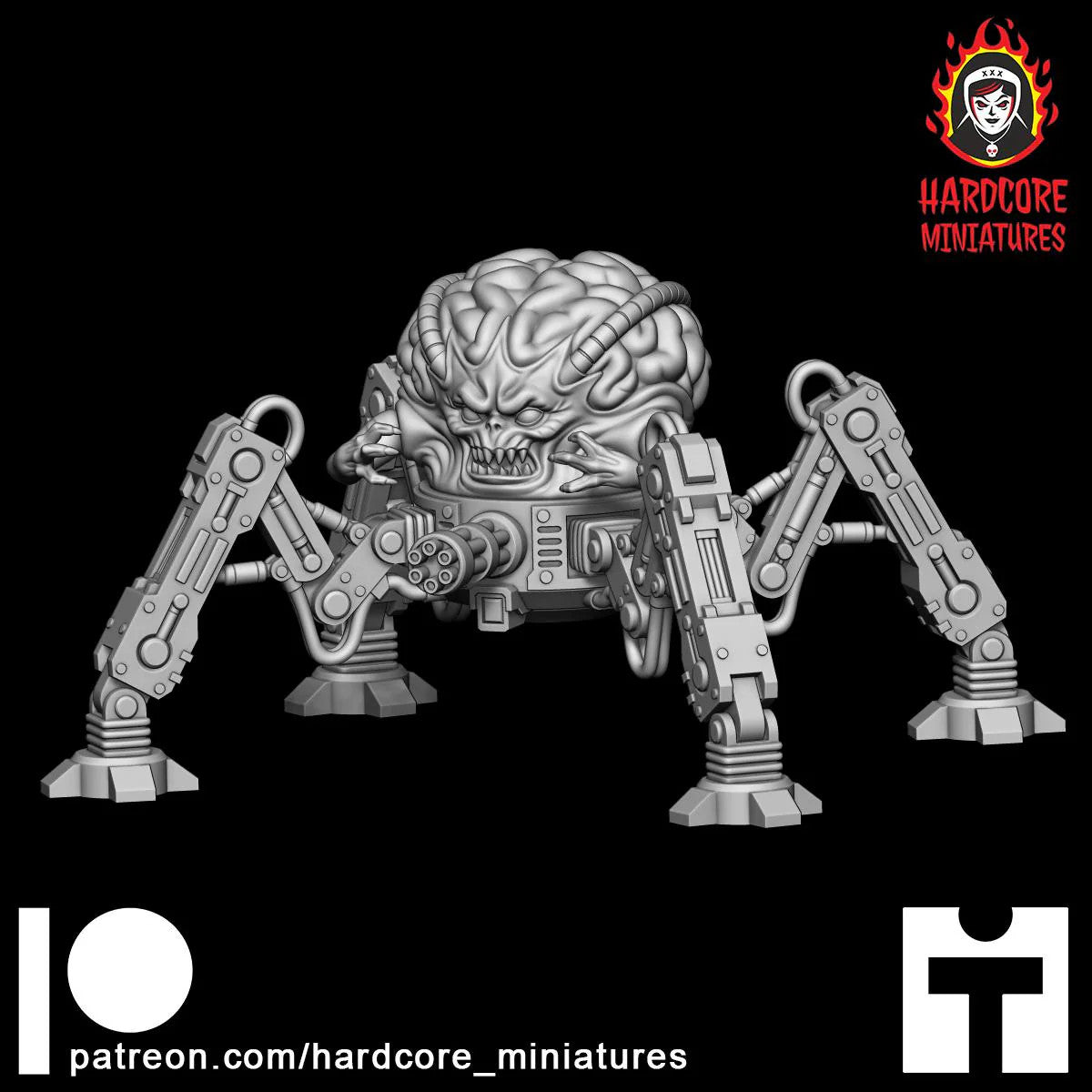 Master Brain Standing 32mm dnd miniature video game Spider Mastermind