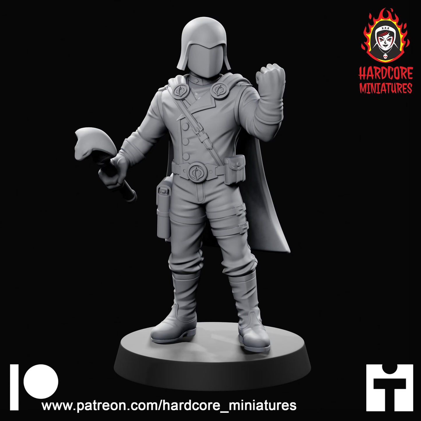 Snake Commander 32mm army builder set 1 3d printed minis tabletop hardcore mini