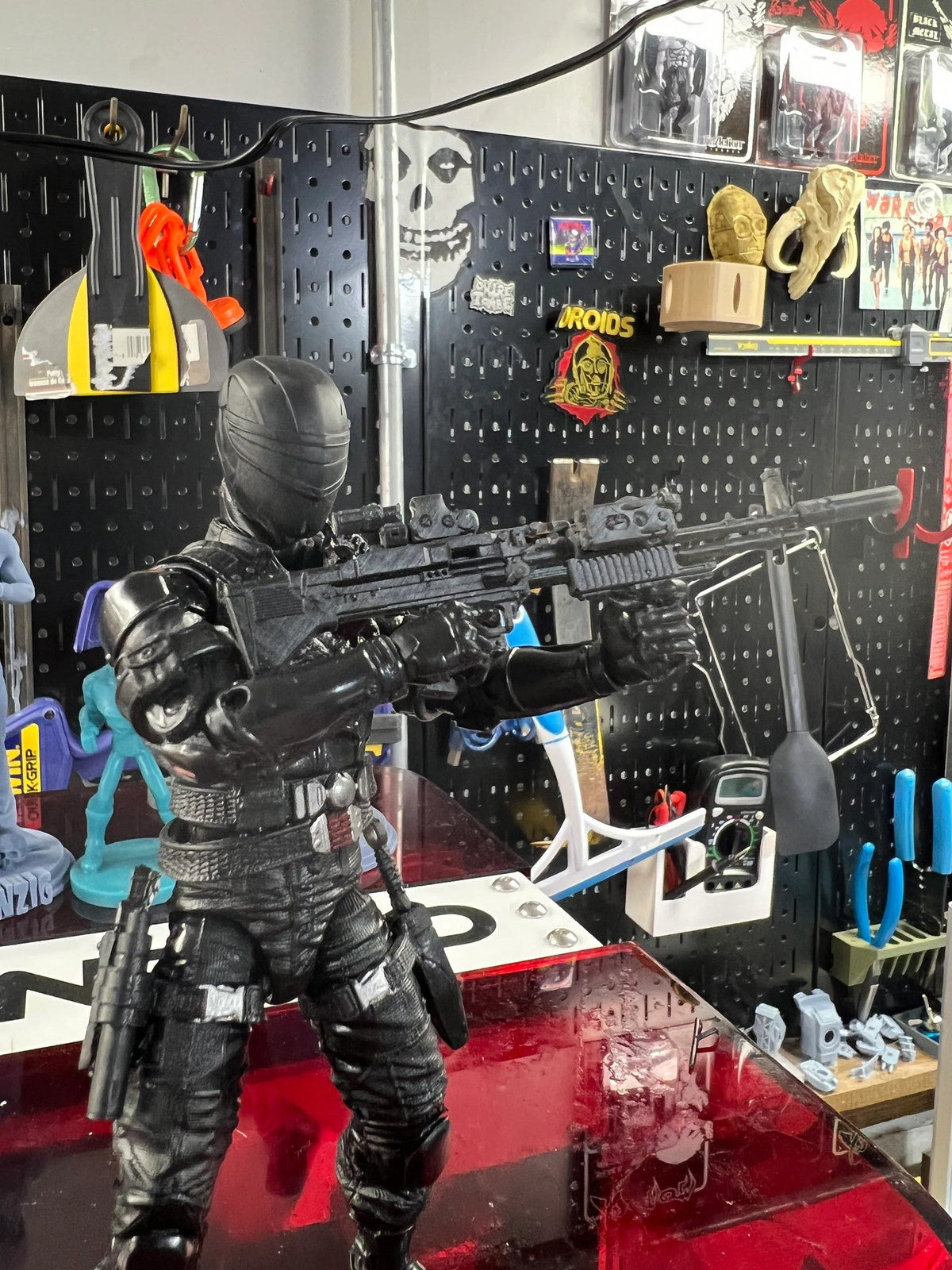 Snake eyes GI Joe Classified 1/12 scale head unpainted modern helmet ninja 1:12