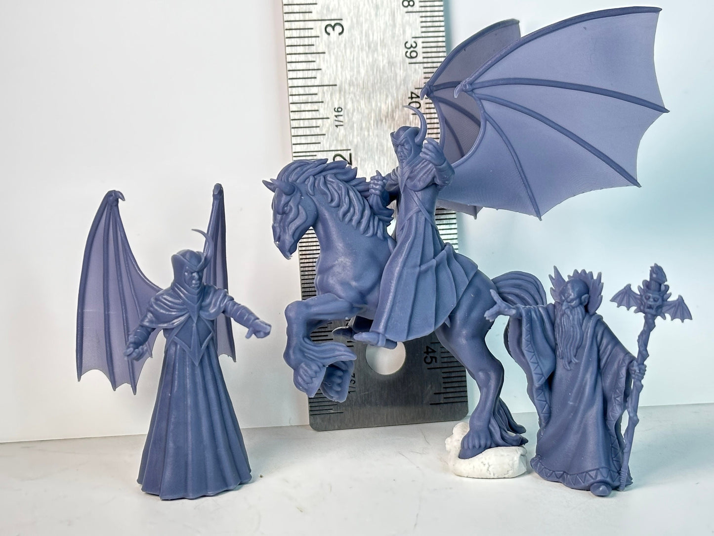 Venger on Nightmare Miniature: Villain DnD Cartoon, Unpainted (28/32mm)