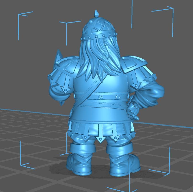HeroQuest female Dwarf - Miniatures Unpainted 32mm Dungeons and Dragons