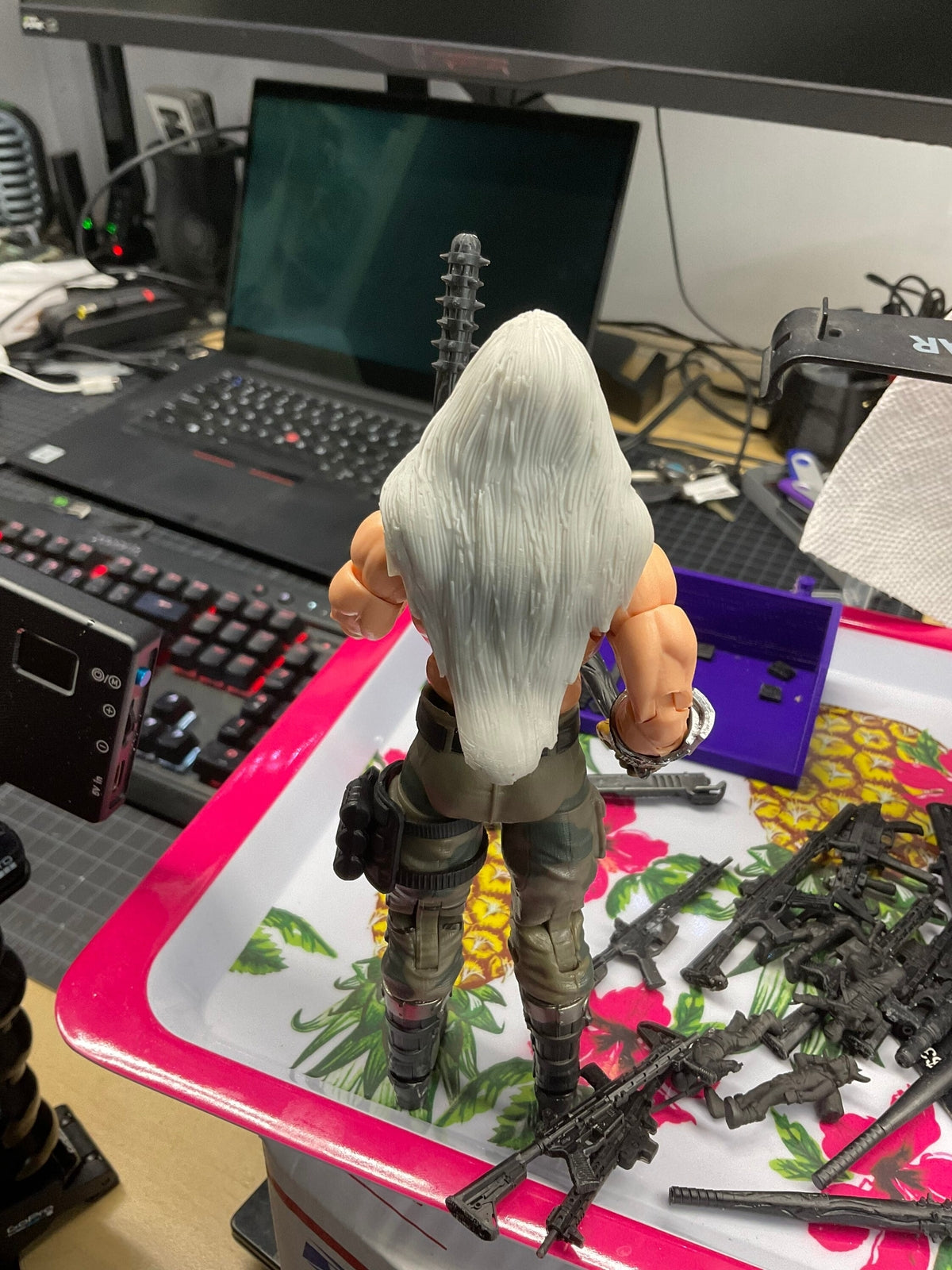 Conan 1:12 head for 6” figure comic style frazetta style