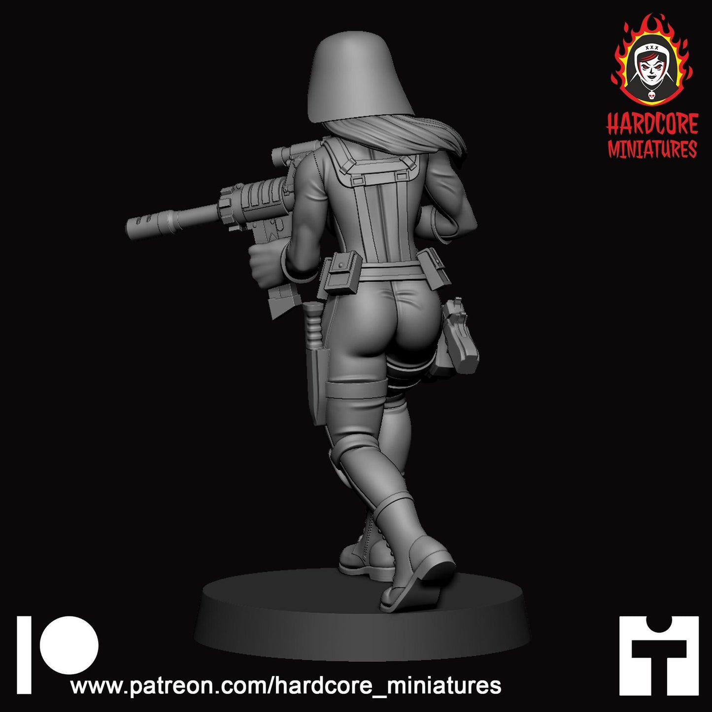 Female Cobra troopers 32mm army builder set 1 3d printed minis tabletop hardcor