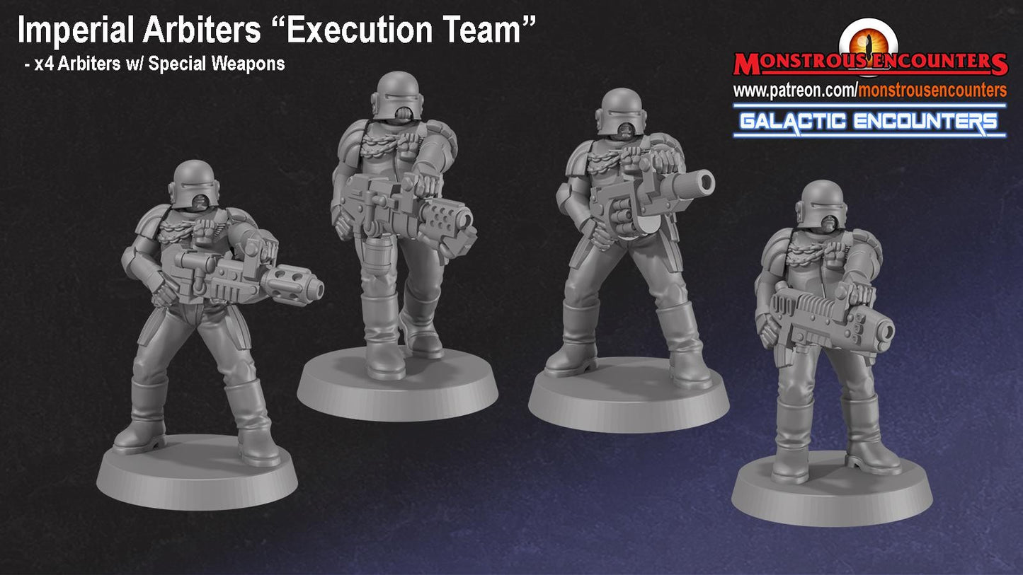 Imperial Arbiters Execution Team 32mm army builder set 1 3d printed minis table