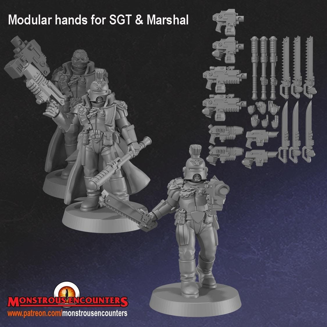Imperial Arbiters with Lasers 32mm army builder set 1 3d printed minis tabletop