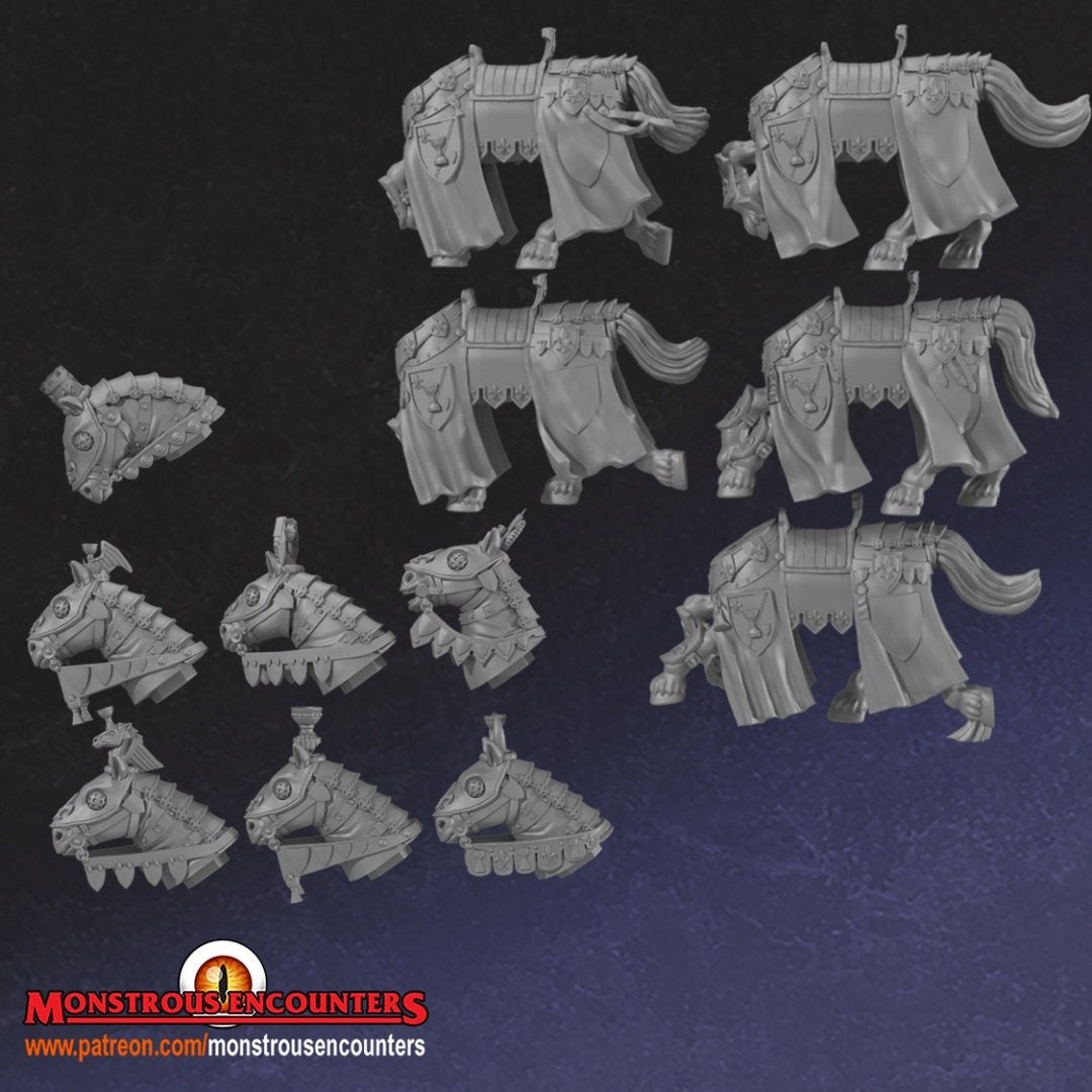 Breton Grail Knights Unit 28mm army builder set 1 3d printed minis tabletop bre