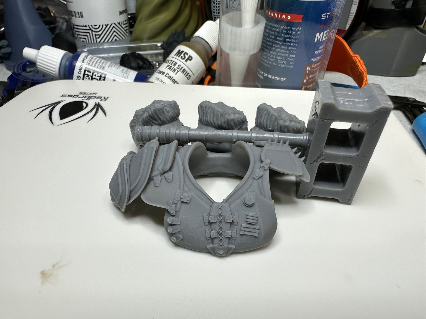 Road Pig kit, head shoulder pads, hammer GI Joe Classified 1/12 scale head unpa
