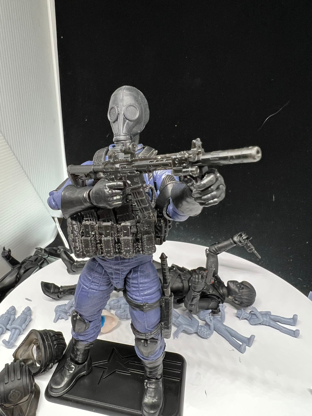 1/12 Scale Tactical Plate Carrier with Mag Pouches: Action Figure Accessory