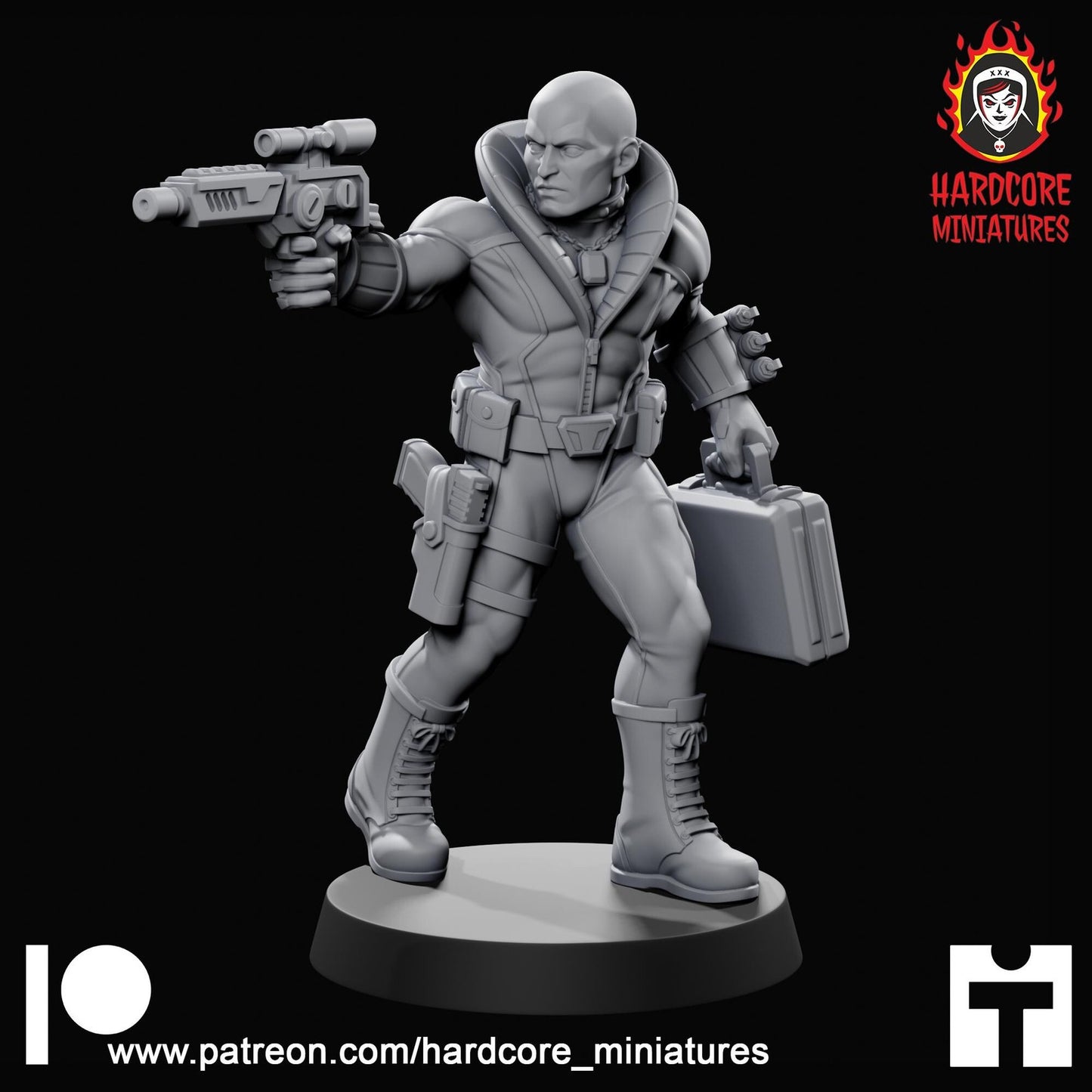 Chrome Face 32mm army builder set 1 3d printed minis tabletop hardcore miniatur