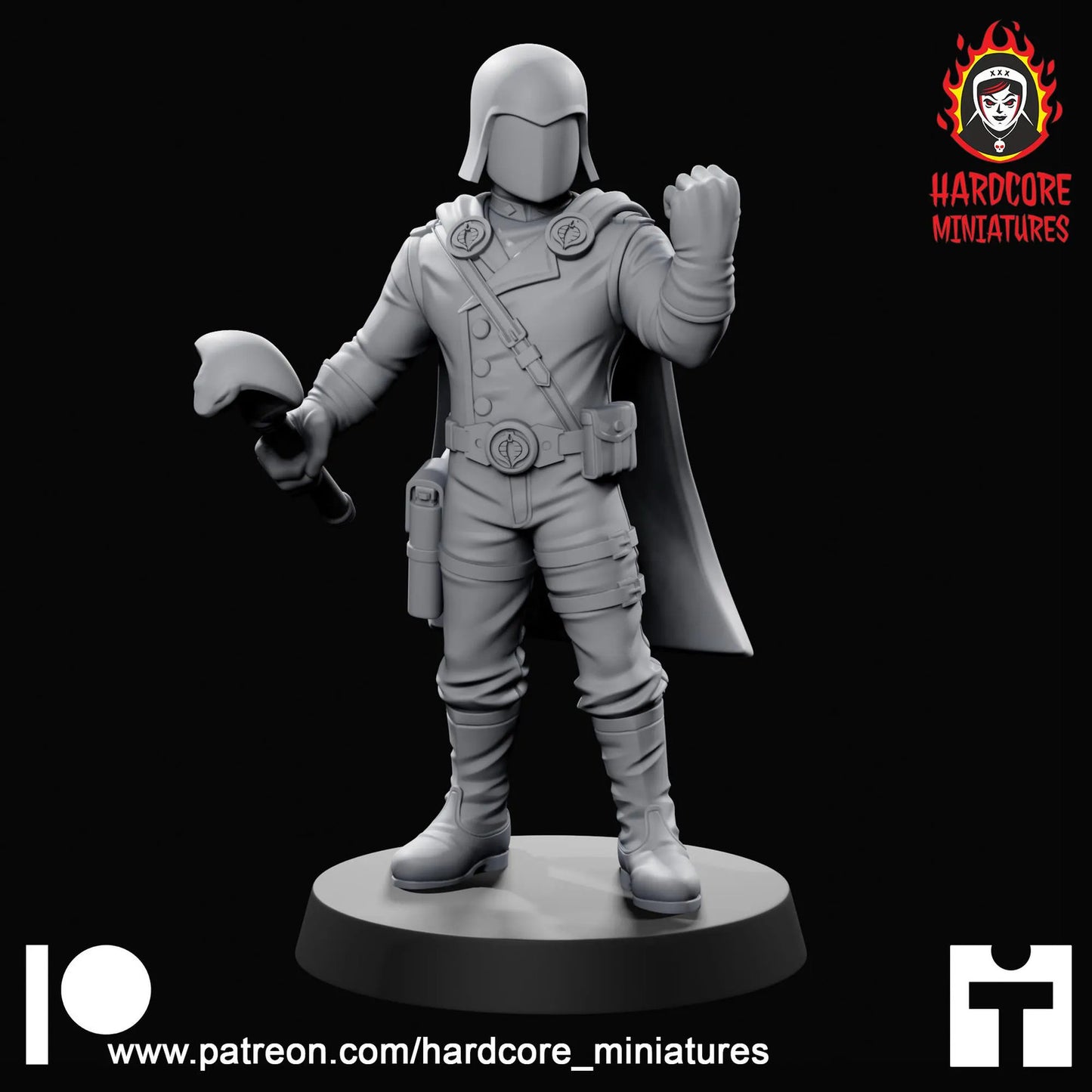 Snake Commander 32mm army builder set 1 3d printed minis tabletop hardcore mini