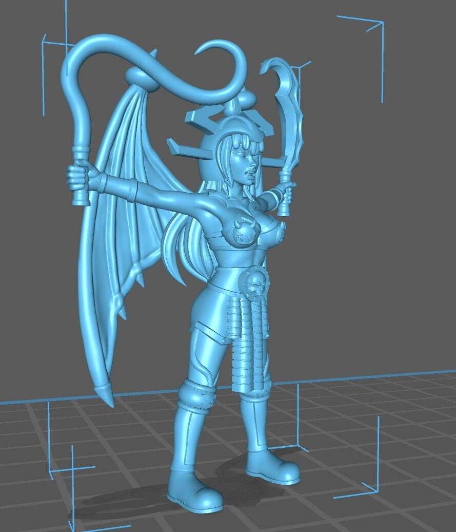 HeroQuest female Gargoyle - Miniatures Unpainted 32mm Dungeons and Dragons