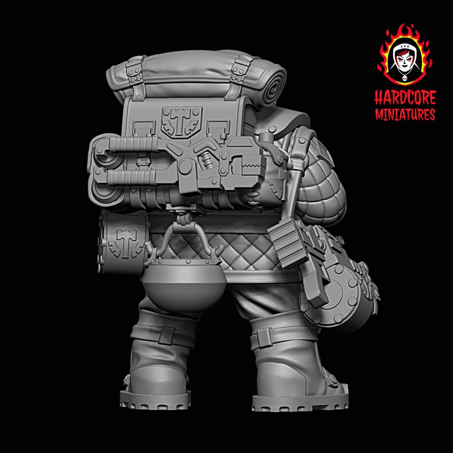 Space Dwarves Veterans Accessories 28mm army builder set 1 3d printed minis tab
