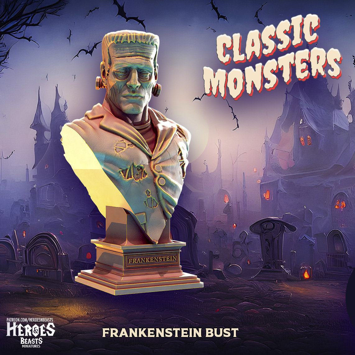 Frankenstein | Monster Miniature | Heroes & Beasts | Classic Movie Monsters | D