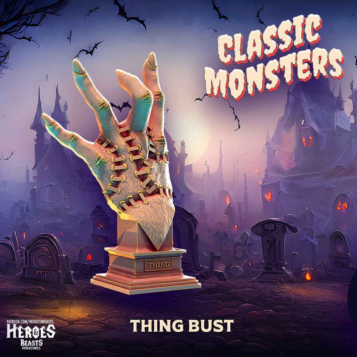 Thing | Monster Miniature | Heroes & Beasts | Classic Movie Monsters | DnD | Ta