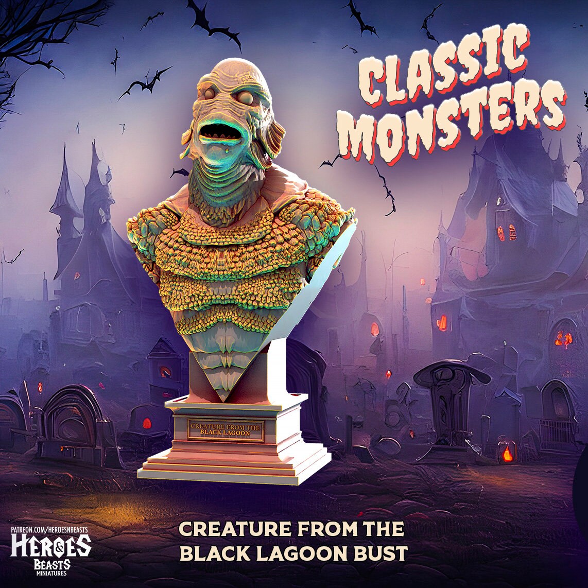 Creature from the Black Lagoon | Miniature | Heroes & Beasts | Classic Movie Mo