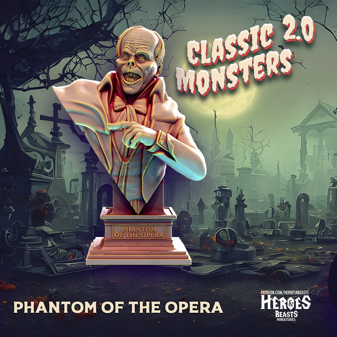 Phantom of the Opera | Miniature | Heroes & Beasts | Classic Movie Monsters | D