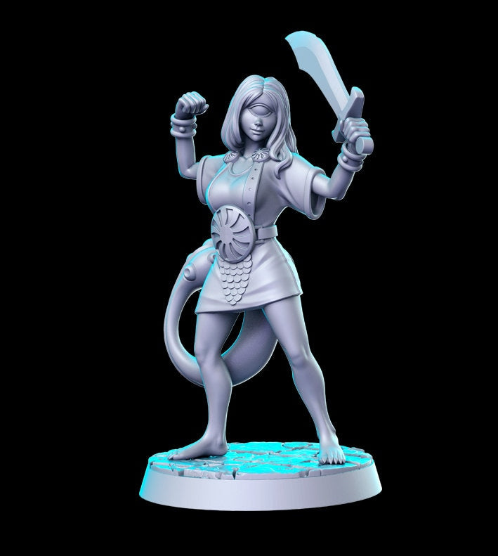 HeroQuest female Fimir Fomorians 2 styles - Miniatures Unpainted 32mm Dungeons