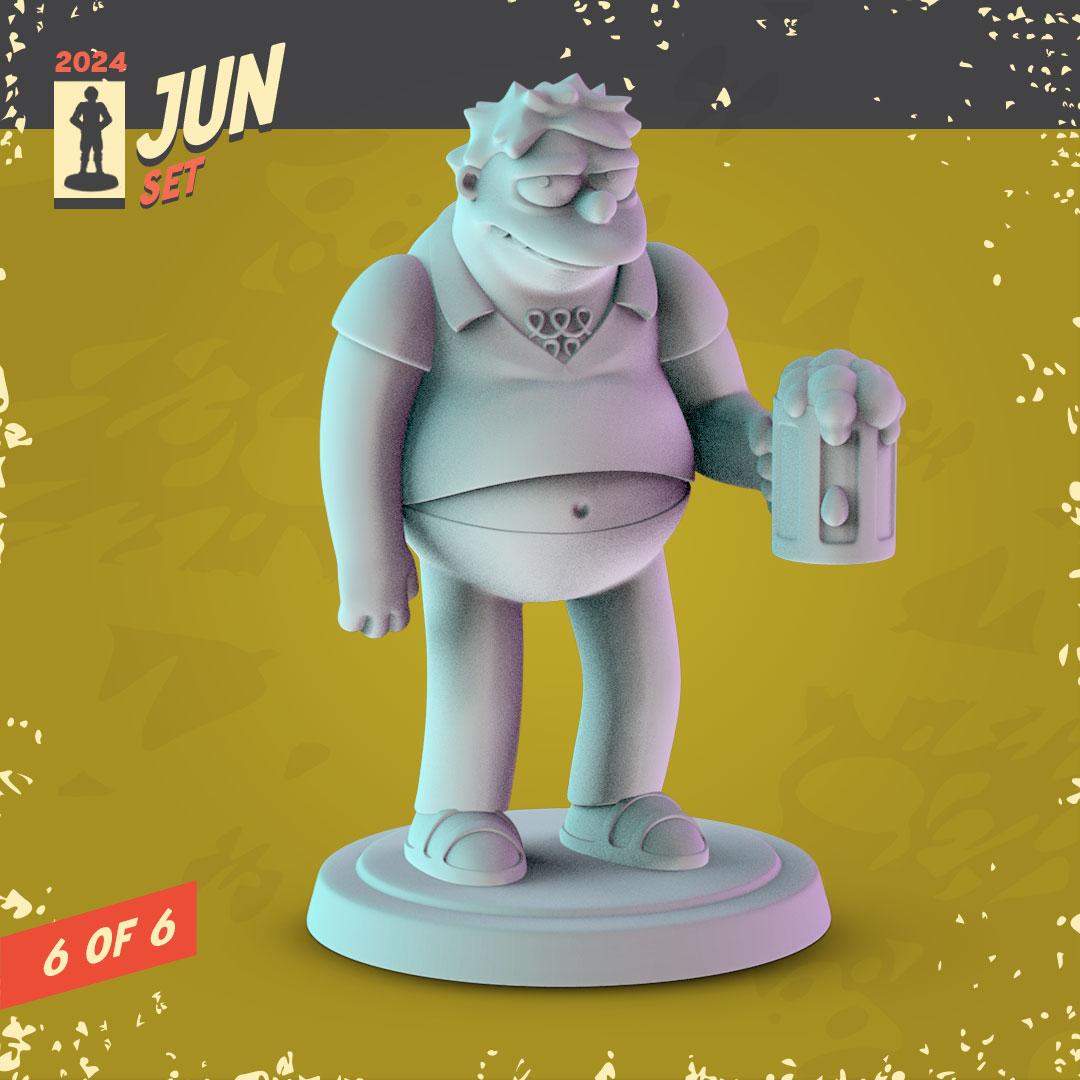 The Simpsons 34mm Minis tabletop gaming, DnD Homer, bart, maggie, lisa, marge