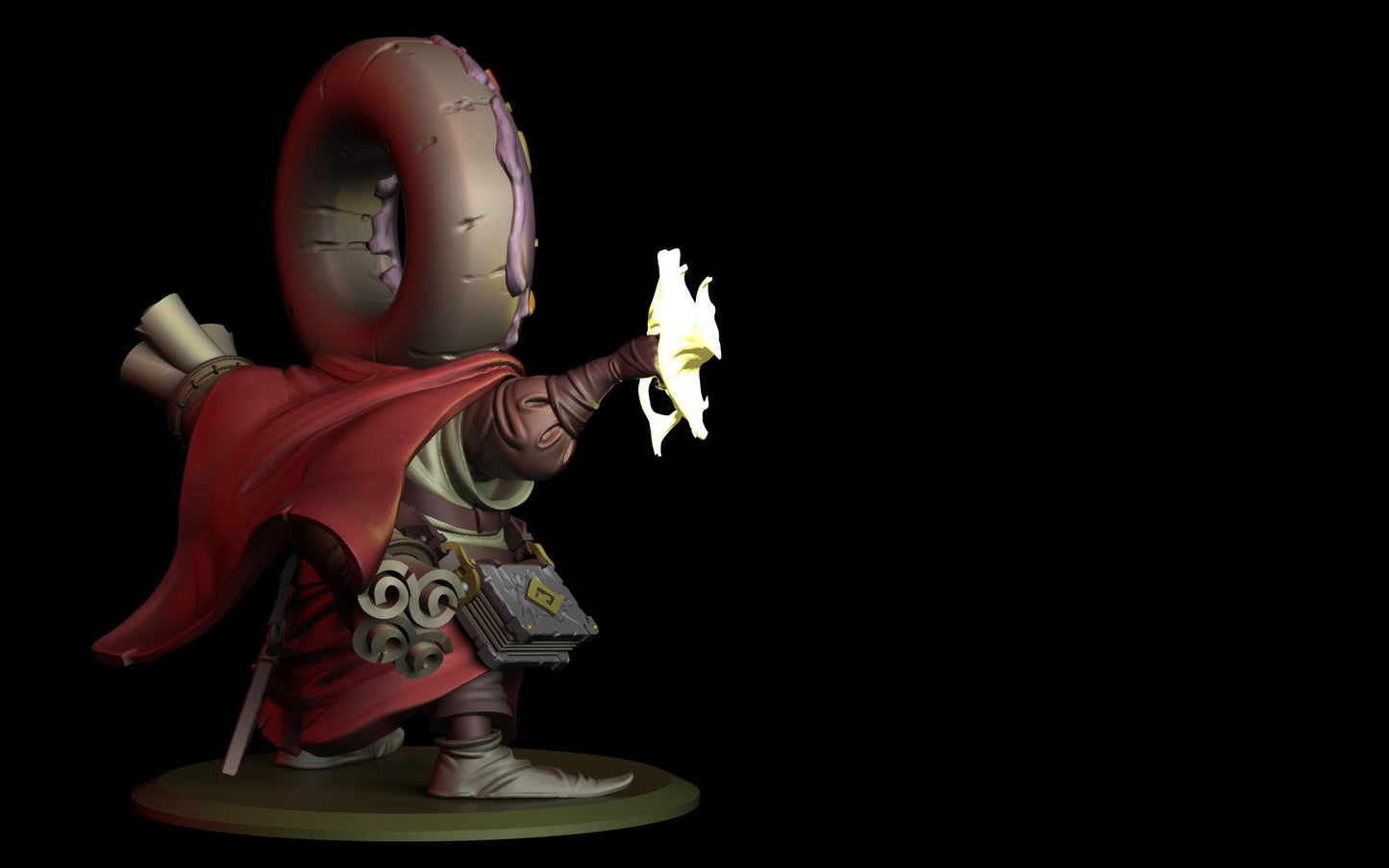 Donut Battle Mage -- Food Fight! tabletop gaming DnD 32mm | 75MM