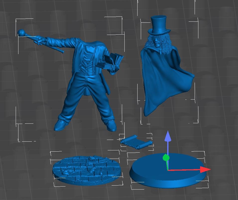 SLASHED HOUDINI -- Arkham's Nightmare DnD 32mm lovecraft horror SLASH