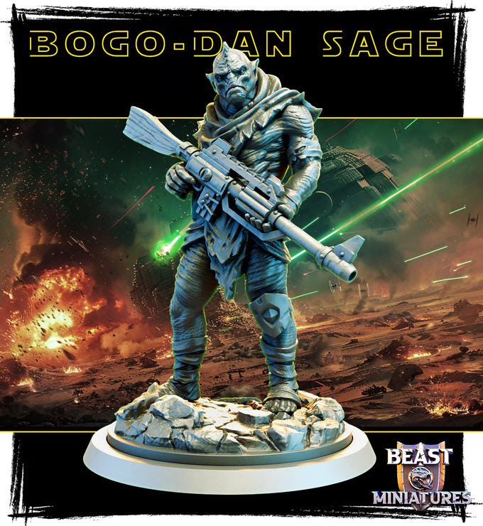 Bogo-dan Sage Scum and Villainy 32mm Minis tabletop gaming, DnD 5E Star Wars Le