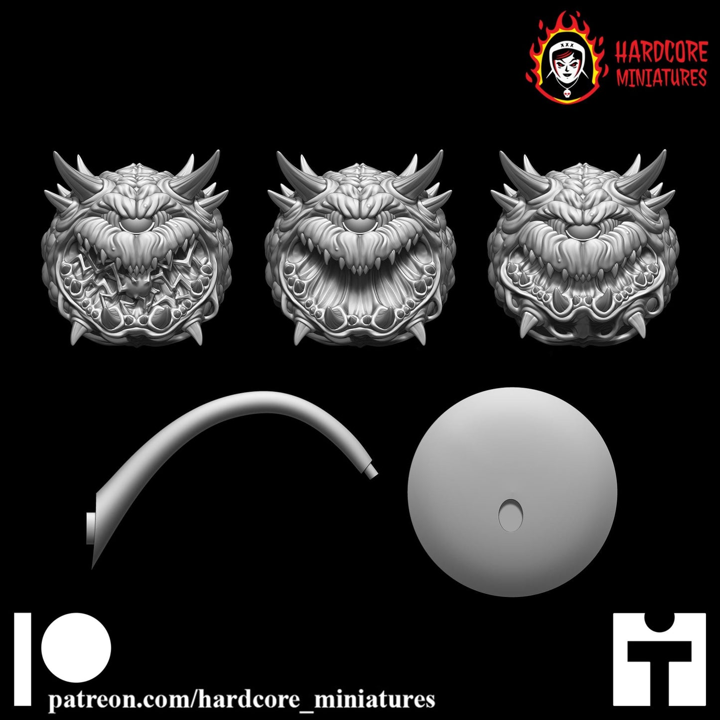 Doom Cacodemon Pain Elemental 32mm dnd miniature doom video game Meatballs