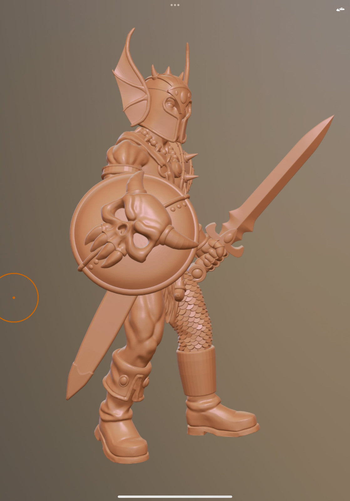 Warduke Villain DnD Cartoon Show Miniatures Unpainted 28mm or 32mm Dungeons and