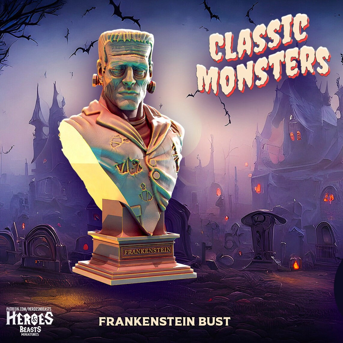 Frankenstein | Monster Miniature | Heroes & Beasts | Classic Movie Monsters | D
