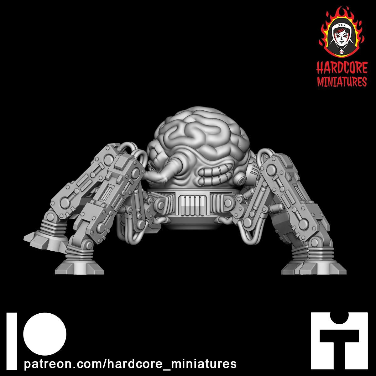 Doom arachnoBrain Walking 32mm dnd miniature doom video game Arachnotron