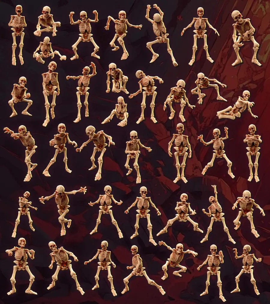 Legion Of Bones : 32mm table top mini army builder Skeleton army 43 Minis