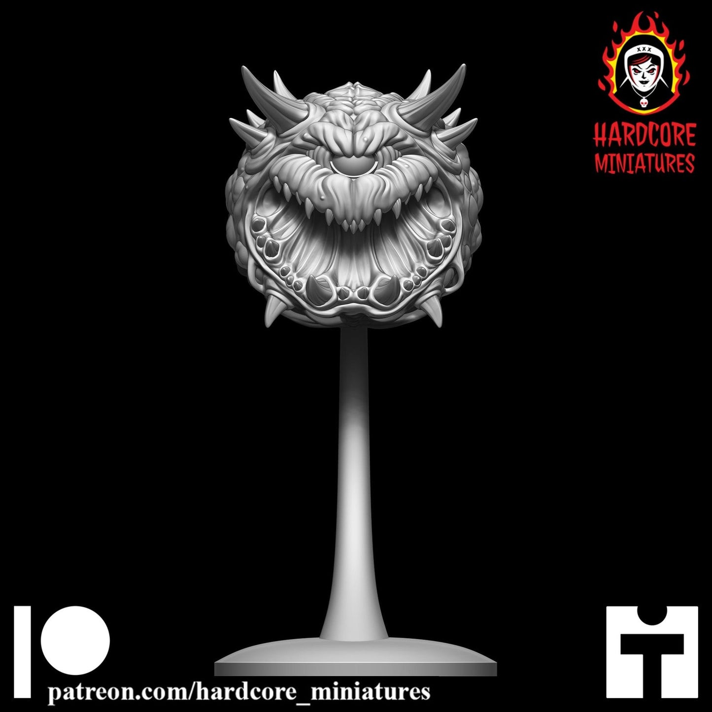 Doom Cacodemon Pain Elemental 32mm dnd miniature doom video game Meatballs2