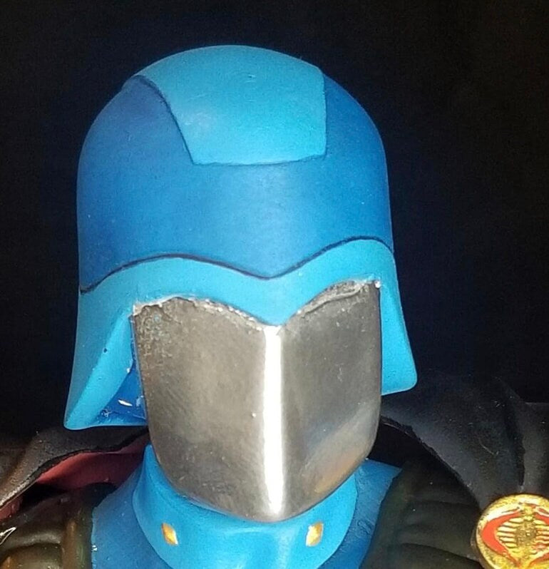 GI Joe Cobra Commander Custom Head Set 6" - Hooded, Classic, Movie Edition