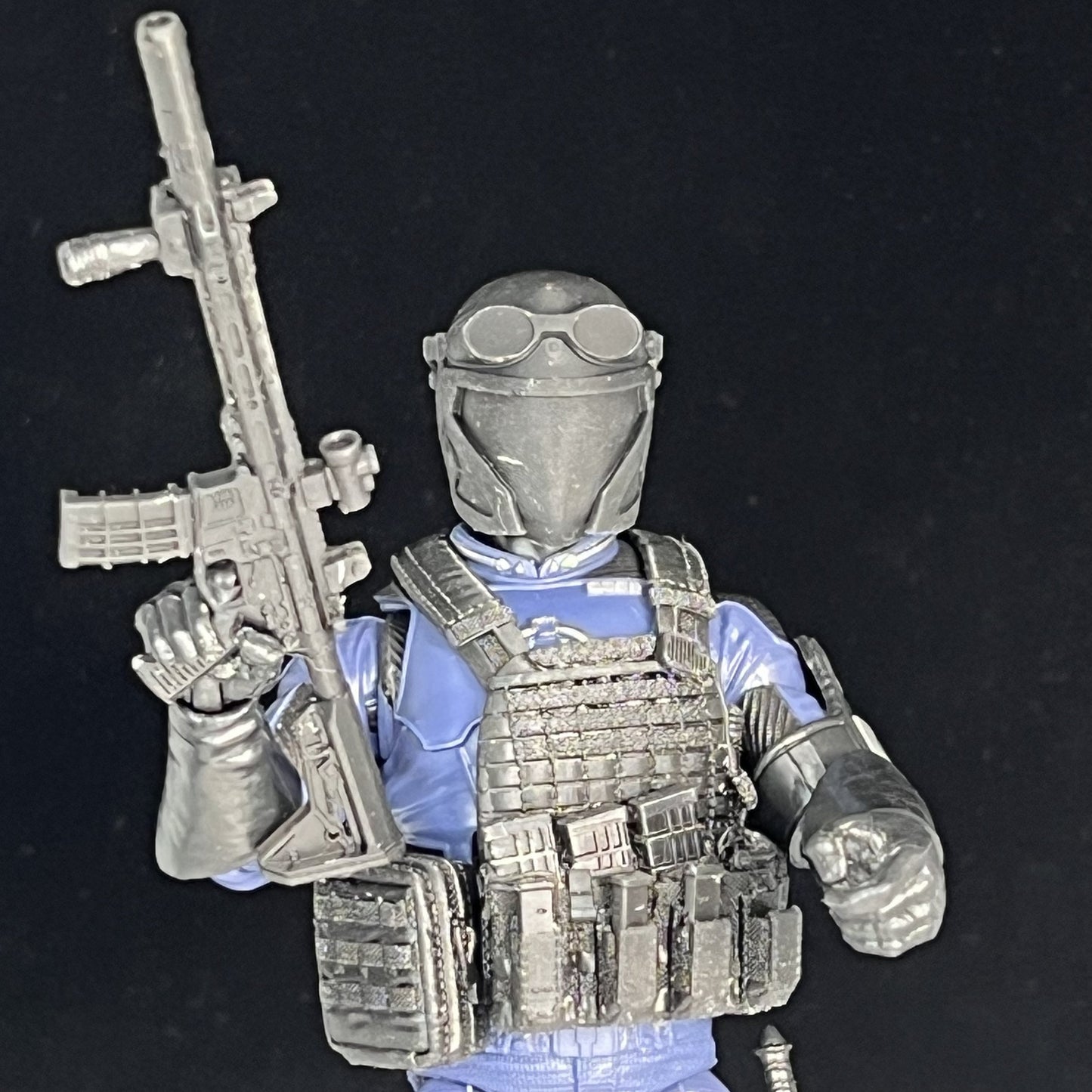 Cobra Viper Classic Helmet GI Joe Classified 1/12 scale head unpainted 1:12