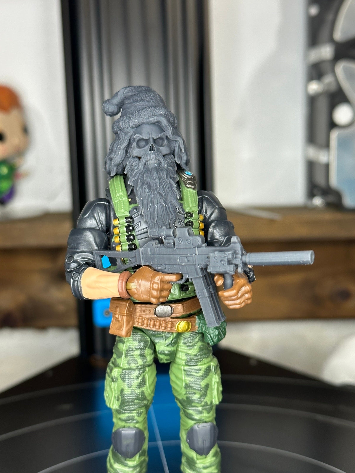 Santa Skull GI Joe Classified 1/12 scale head unpainted mezco legends 1:12 myth