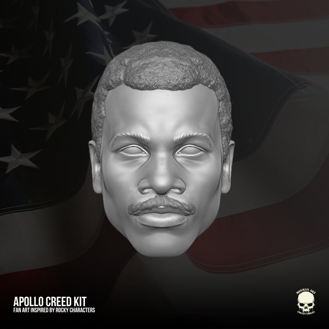 Apollo Creed GI Joe Classified 1/12 scale head unpainted 1:12 mezco, marvel leg