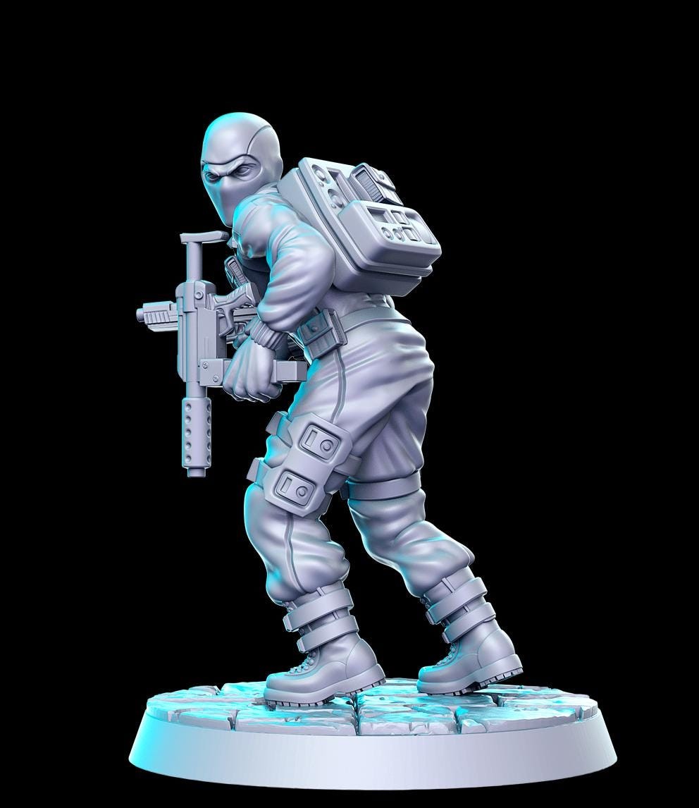 GI Joe DnD Miniature, Tabletop RPG DnD Mini, D&D Figurines, Fantasy Gaming and