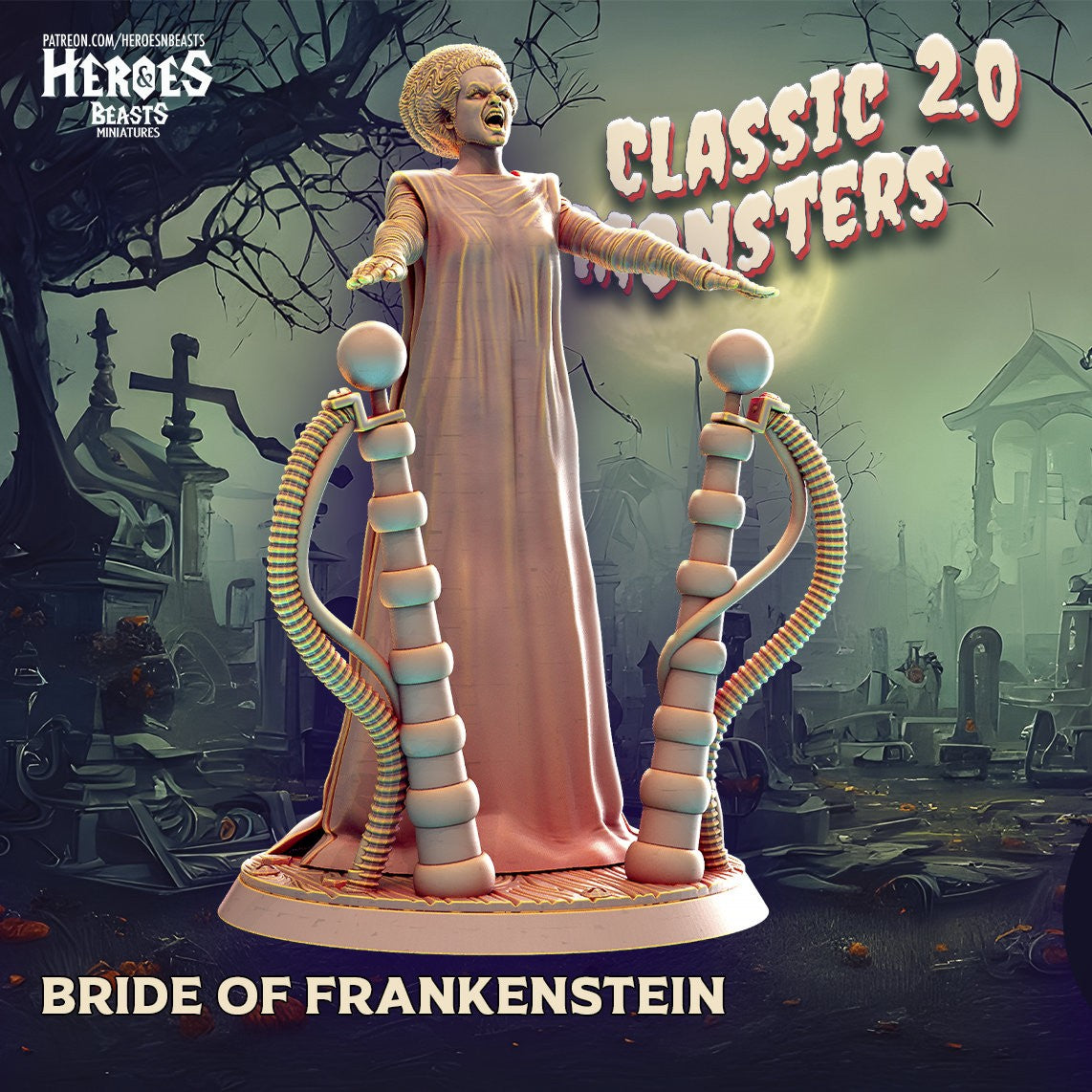 Bride of Frankenstein | Miniature | Heroes & Beasts | Classic Movie Monsters |