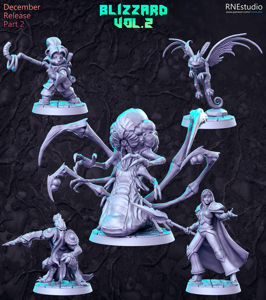 Blizzard Vo2 Full Set DnD Miniature, Tabletop RPG DnD Mini, D&D Figurines, Fant
