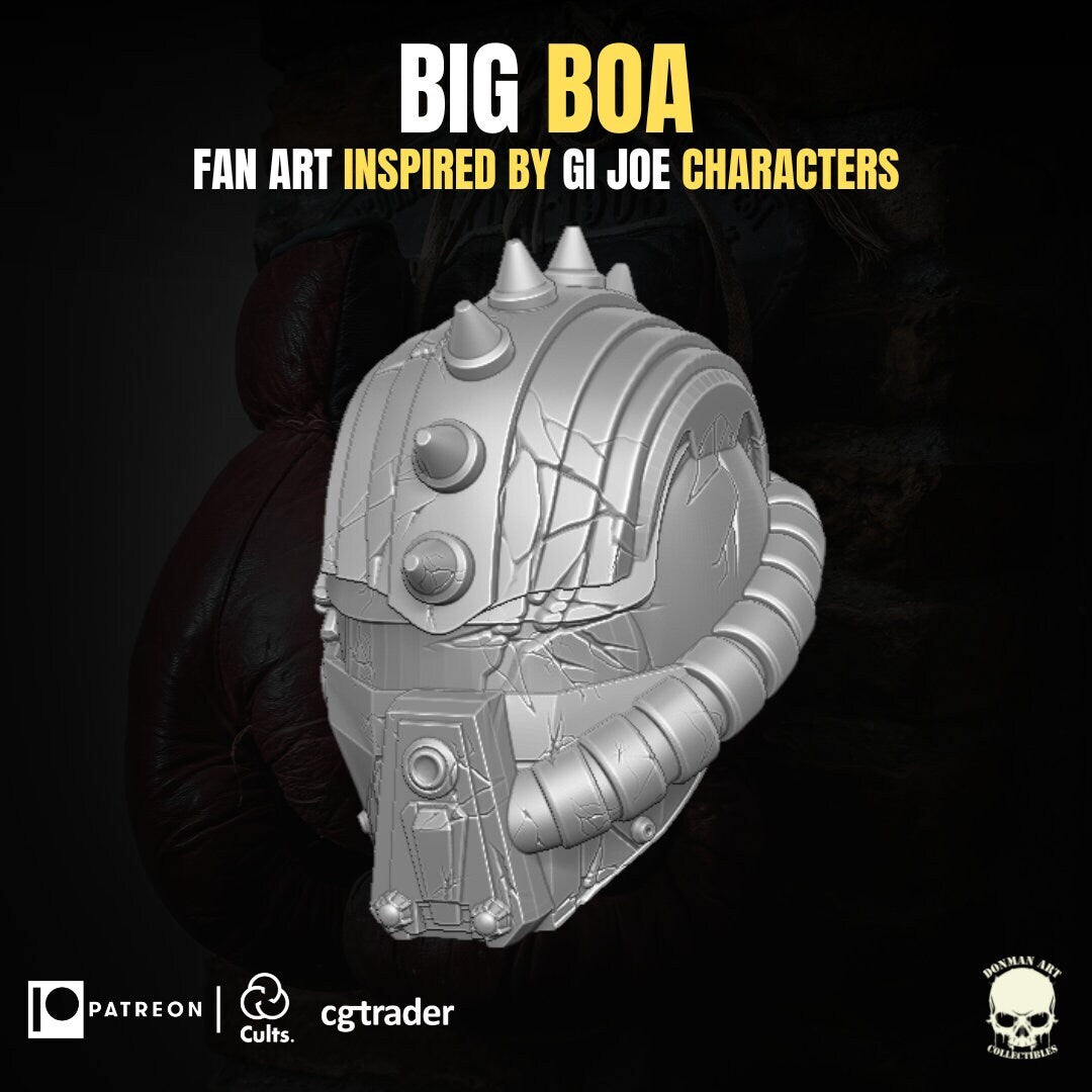 Big Boa Kit, head, harness, gloves for 6 inch action figures GI Joe Classified,