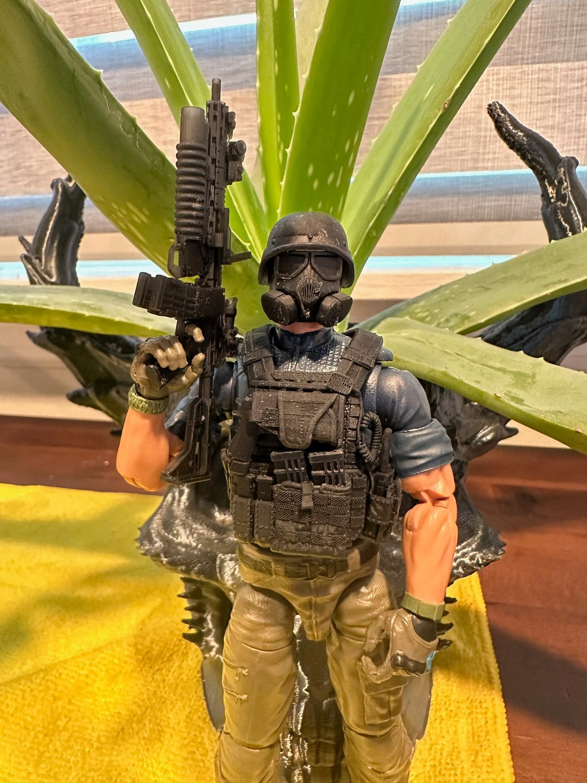 1/12 AR-15 with M203 grenade Launcher Assault Rifle 2 pack 1:12 Scale Toy Acces