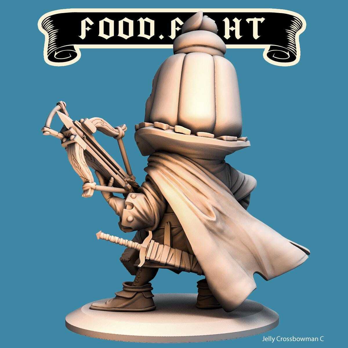 Jelly Crossbowman -- Food Fight! tabletop gaming DnD 32mm | 75MM