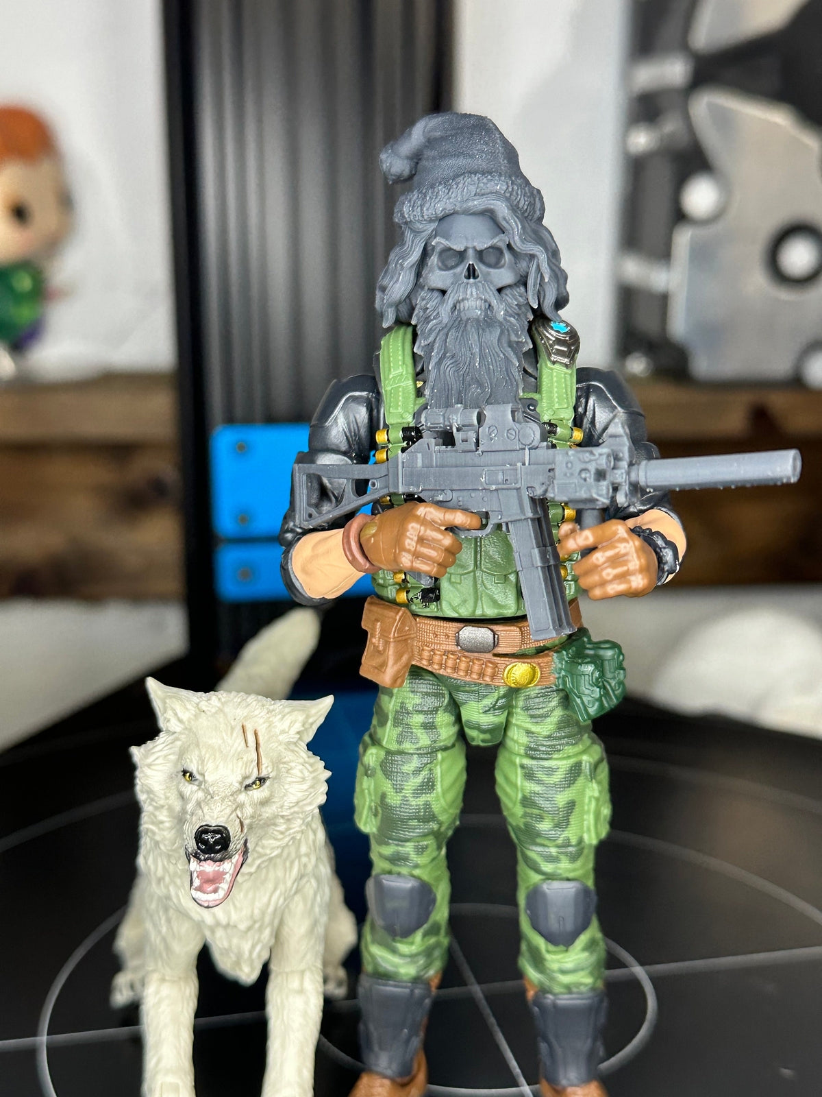 Santa Skull GI Joe Classified 1/12 scale head unpainted mezco legends 1:12 myth
