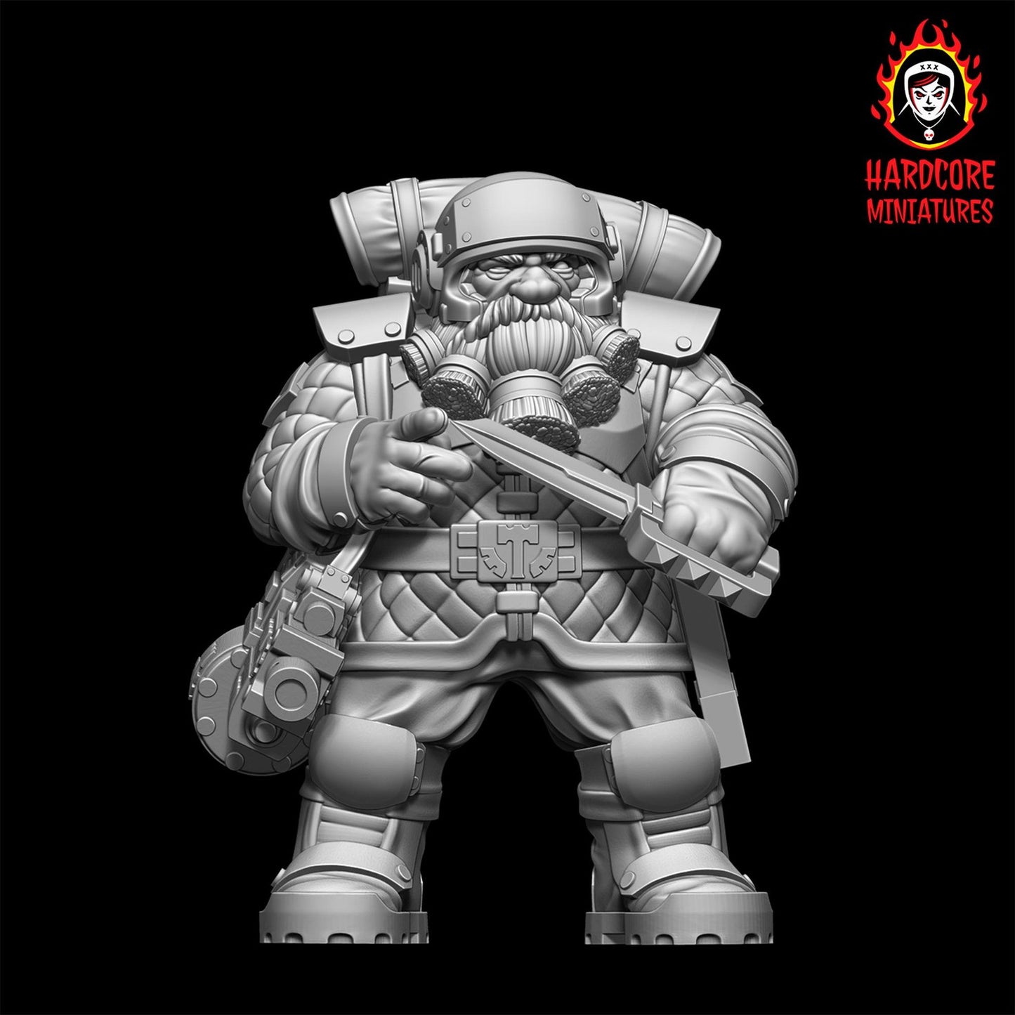 Space Dwarves Veterans Bolters 28mm army builder set 1 3d printed minis tableto