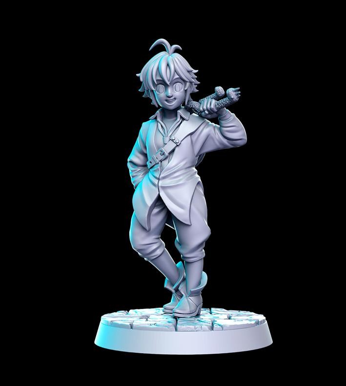 Anime Series Vol 1 Full Set DnD Miniature, Tabletop RPG DnD Mini, D&D Figurines