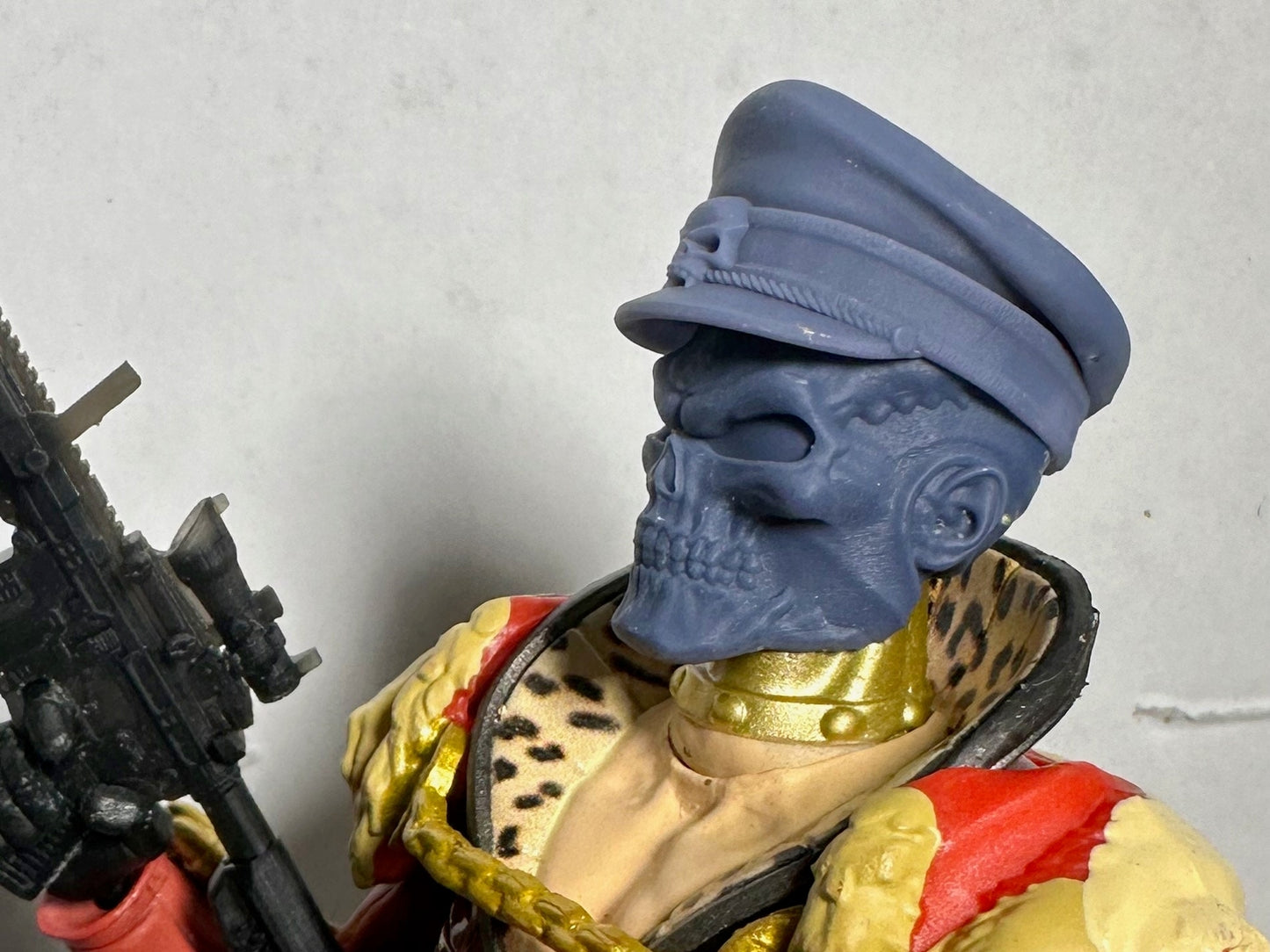 Peaked Hat cap for 6 inch action figures GI Joe Classified, mezco, neca, black