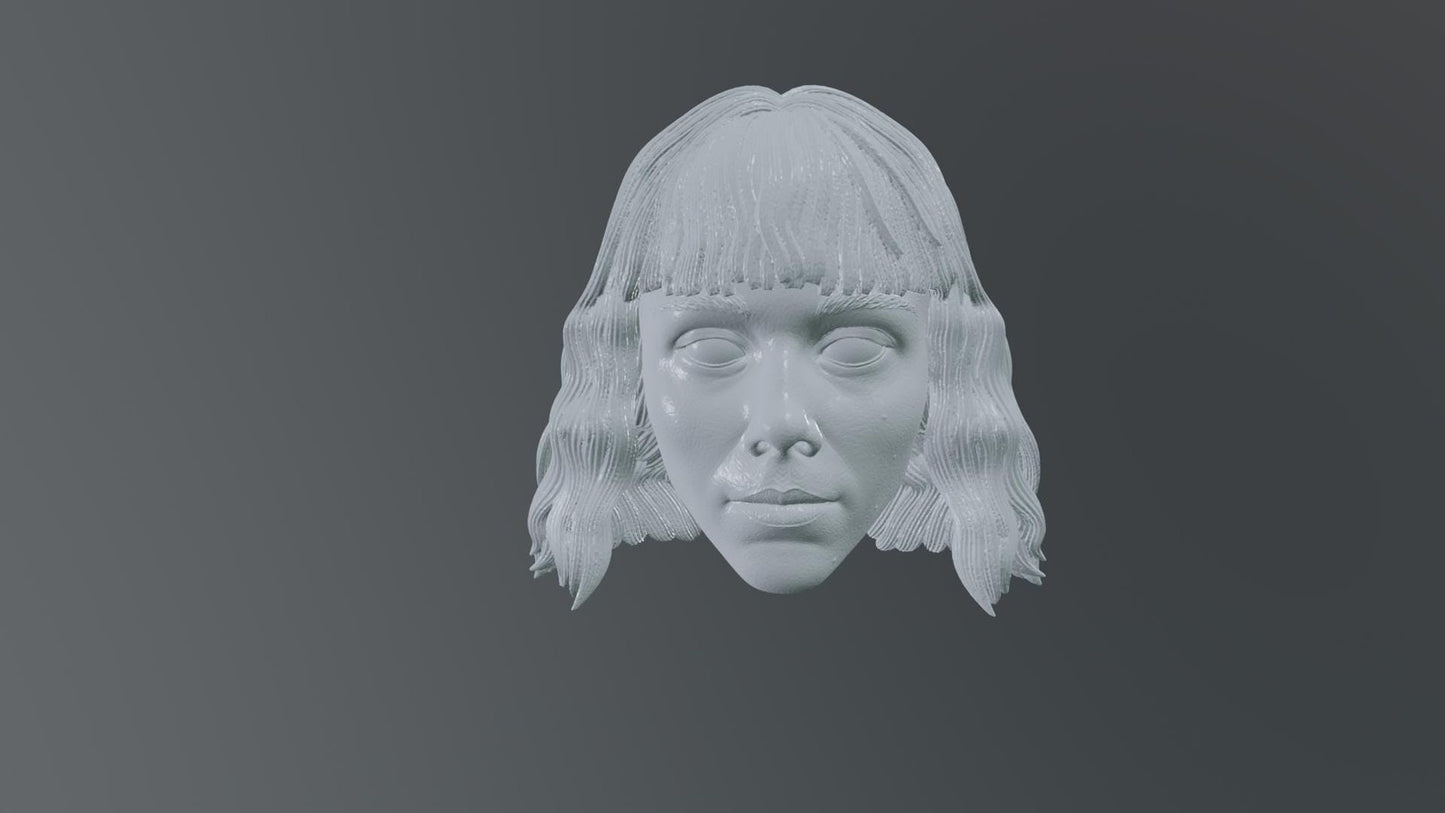 Shin Hati | Star Wars | Ahsoka | inspired head sculpt 1:12 6inch Star Wars Blac